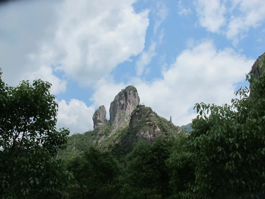Strange rock formations at Yandang Mountain