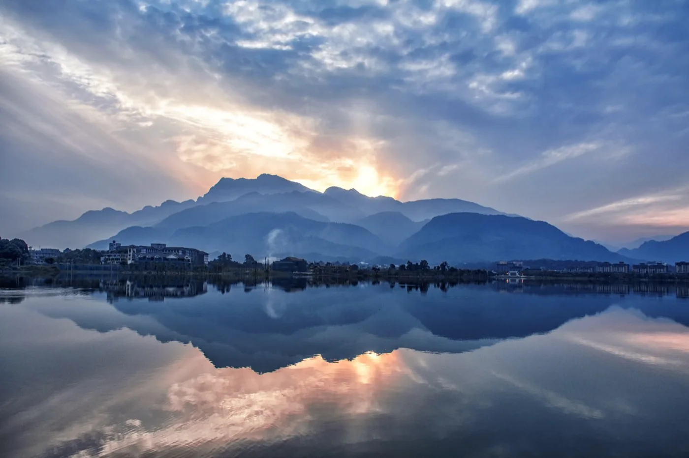 Mount Emei mountain scenery in China