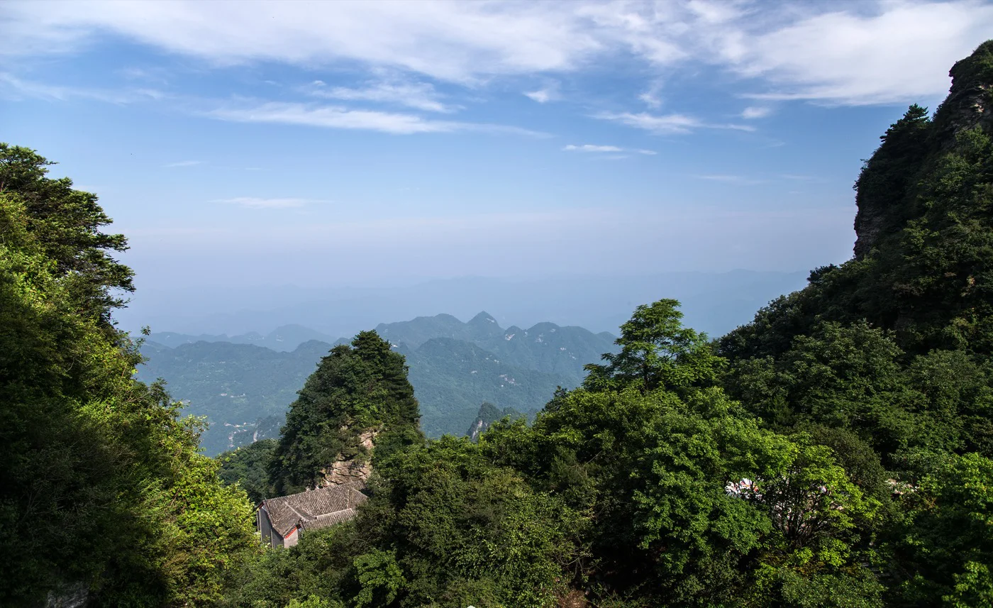 Wudang Mountain mountain scenery in China