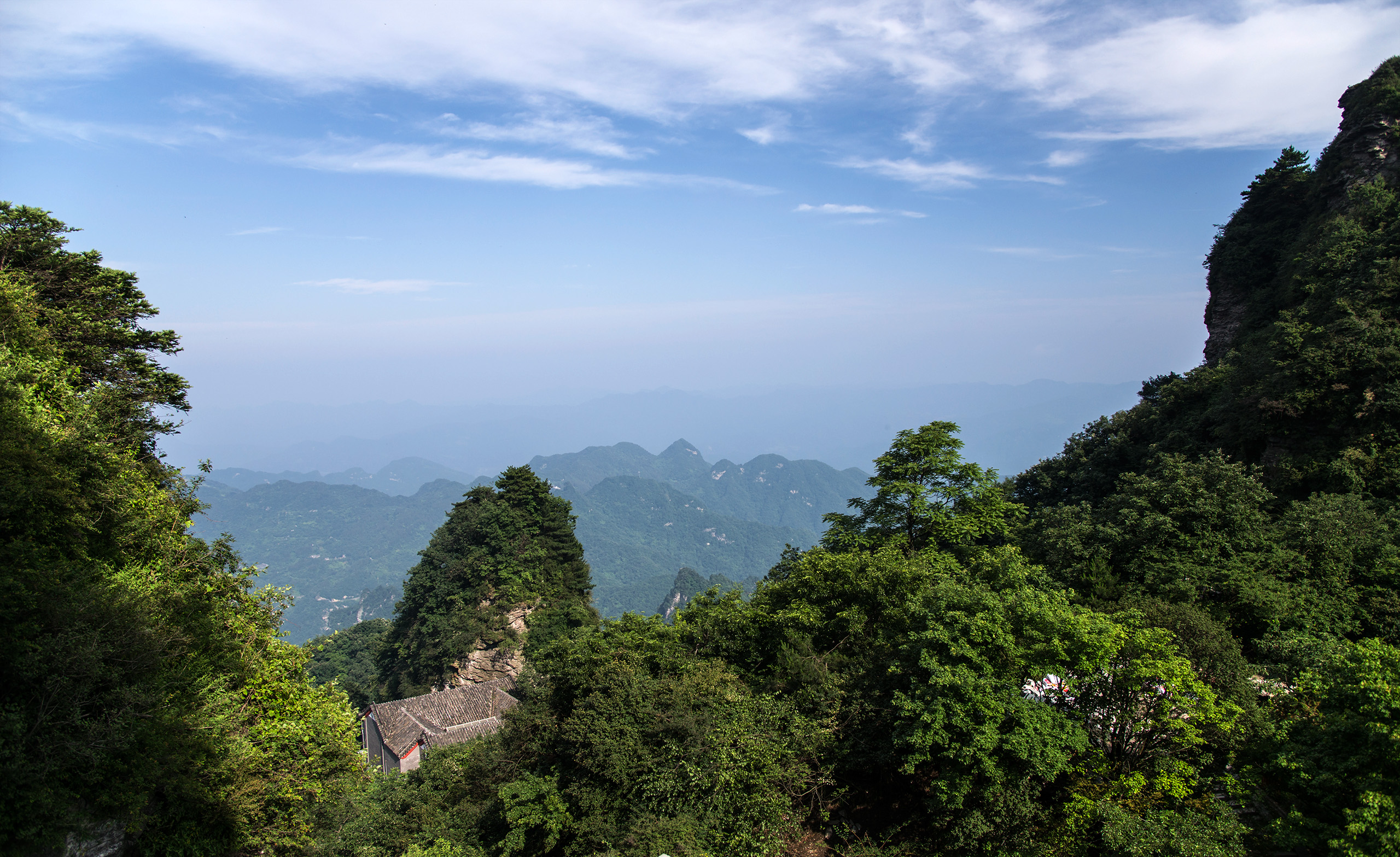 Paysage de Wudang Mountain dans le Hubei